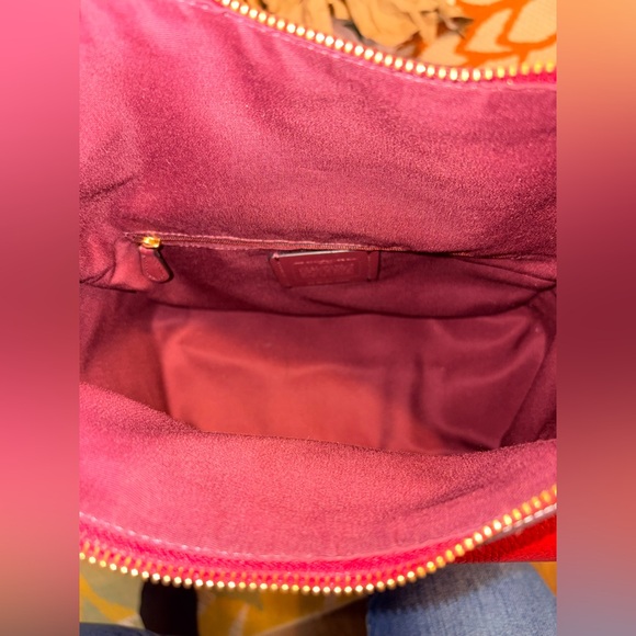 🍒 COACH Pennie Shoulder Bag - Crossbody in Red Pebble Leather - C6152 - Picture 12 of 16